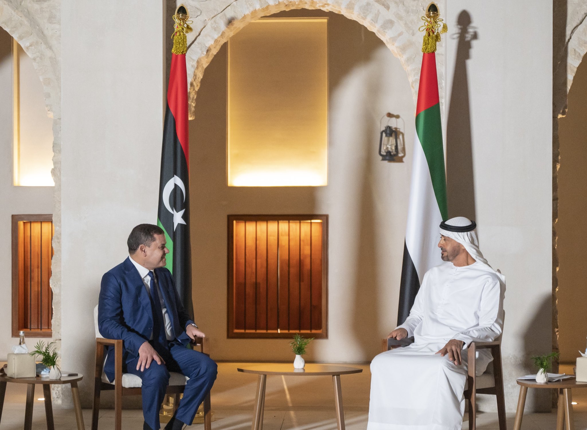 Sheikh Mohamed bin Zayed meets Libyan PM in Abu Dhabi