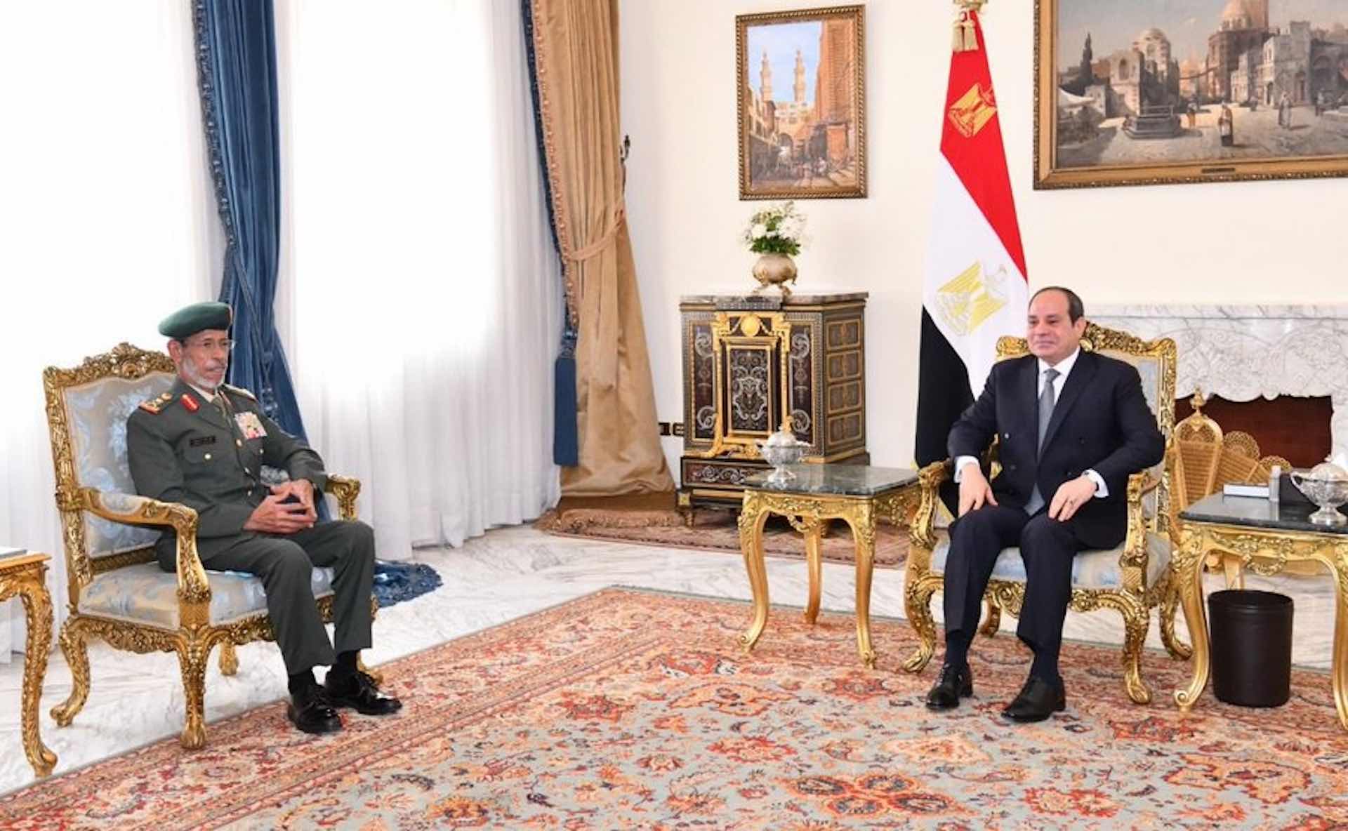 Egyptian President El-Sisi receives Chief of Staff of UAE Armed Forces